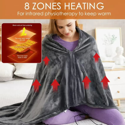 Wearable Electric Blanket 3 Heating Levels USB Heating Winter Warm Blanket Home Office Outdoor Heating Mattres Washable