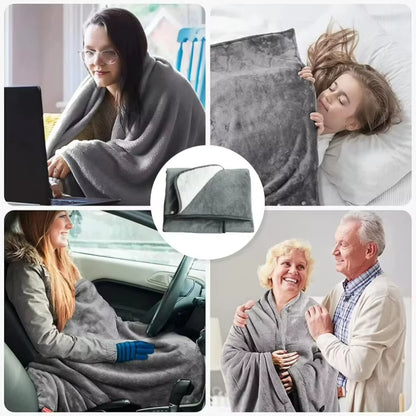 Wearable Electric Blanket 3 Heating Levels USB Heating Winter Warm Blanket Home Office Outdoor Heating Mattres Washable