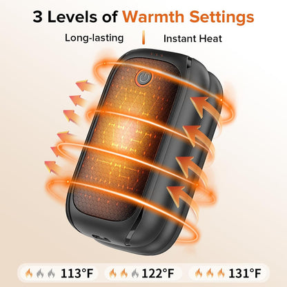 2 Pack Hand Warmers Rechargeable, Magnetic Electric Hand Warmers, 12H Max Heatin