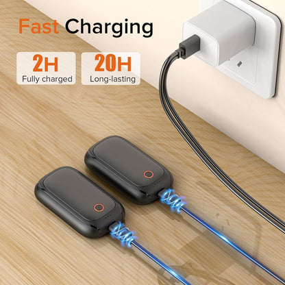 2 Pack Hand Warmers Rechargeable, Magnetic Electric Hand Warmers, 12H Max Heatin