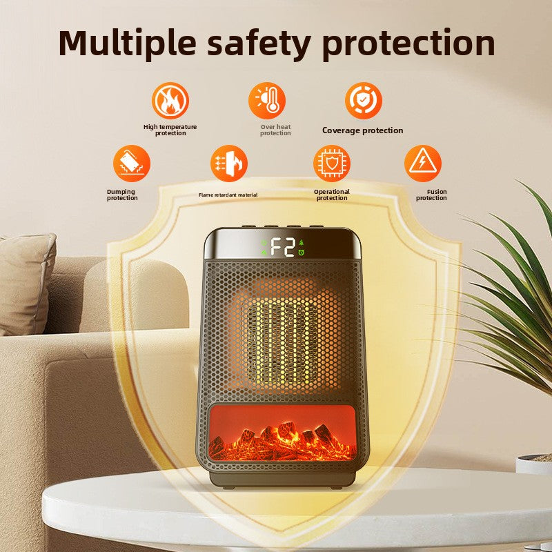 3D Dynamic Flame Warm Air Electric Heater